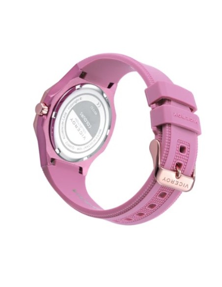 RELOJ ALUMINIO ROSA Y ACERO IP ROSA CORREA SRA VA