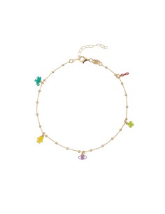 TOBILLERA SUERTE - MULTI ENAMEL - 21+5CM - BAÑADO 