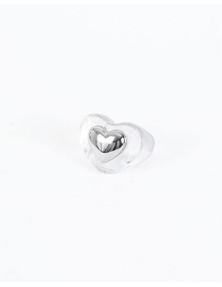 ANILLO MAX CORAZÓN TRANSPARENTE 
