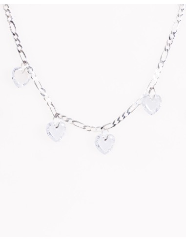 GARGANTILLA CORAZONES DE CRISTAL