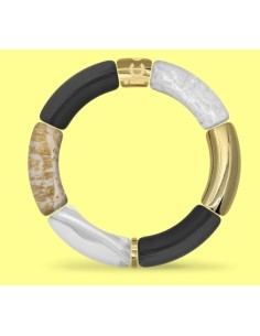 Pulsera para mujer acero Gold Black