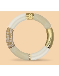 Pulsera para mujer acero Beige Almond Gold