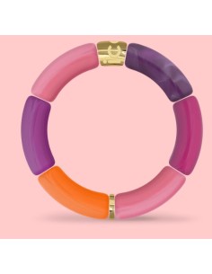 Pulsera para mujer acero Pink Purple Orange