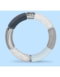 Pulsera para mujer acero Blue Silver