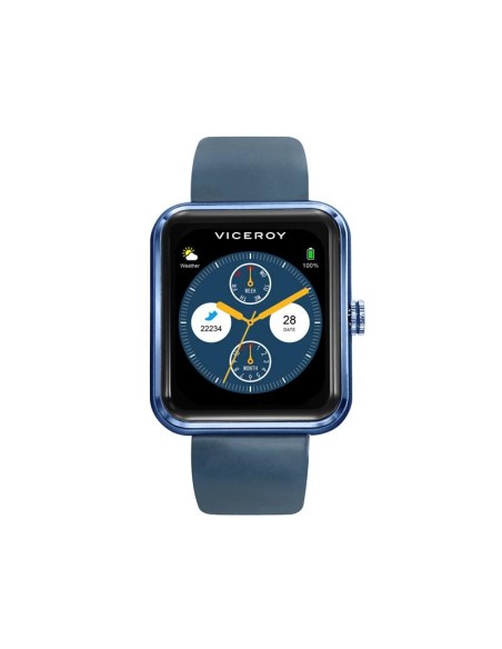 RELOJ SMART ALUMINIO AZUL CORREA VA