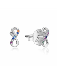 Pendientes infinito love mix zn plata 1ª ley