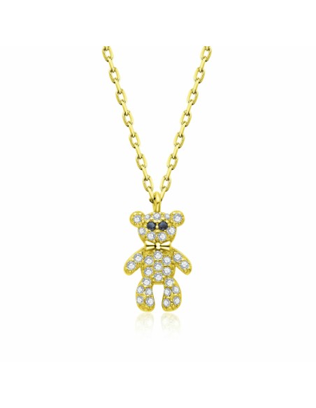 Gargantilla osito circonitas plata ch 1ª ley