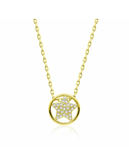 Gargantilla esfera estrella zn plata ch 1ª ley