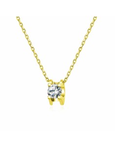 Gargantilla circonita 4.5mm forma plata ch 1ª ley