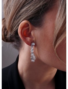 PENDIENTES ÓVALOS ZN LARGOS PLATA DE 1ª LEY 2