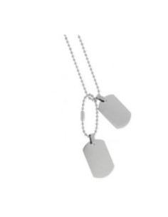 PLACAS MILITAR ACERO 