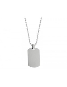 GARGANTILLA PLACA MEDIUM ACERO