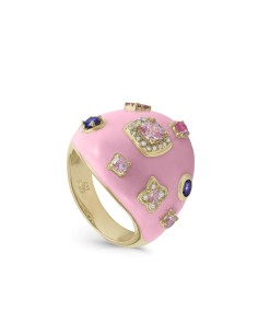 ANILLO PINK PLATA DE 1ª LEY