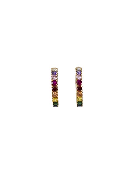PENDIENTES ARO DAVINIA GOLD PLATA DE 1ª LEY