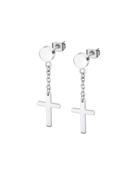 PENDIENTE ACERO HOMBRE CRUZ