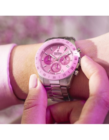 RELOJ MUJER FESTINA CRONO ROSA