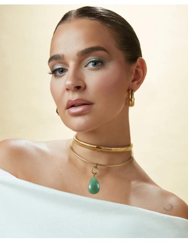 MOTIVO COLGANTE ACERO IP DORADO COL. LAURA ESCANES