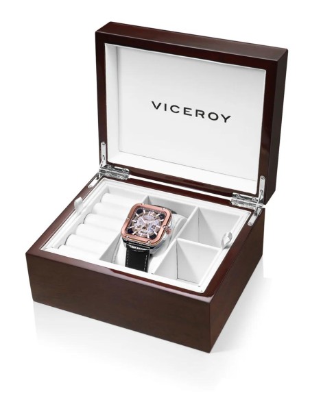 RELOJ HOMBRE AUTOMÁTICO ACERO IP ROSA 