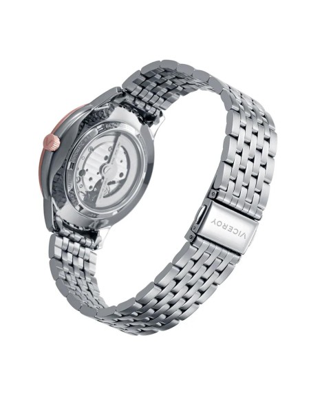 RELOJ HOMBRE AUTOMÁTICO ACERO IP ROSA