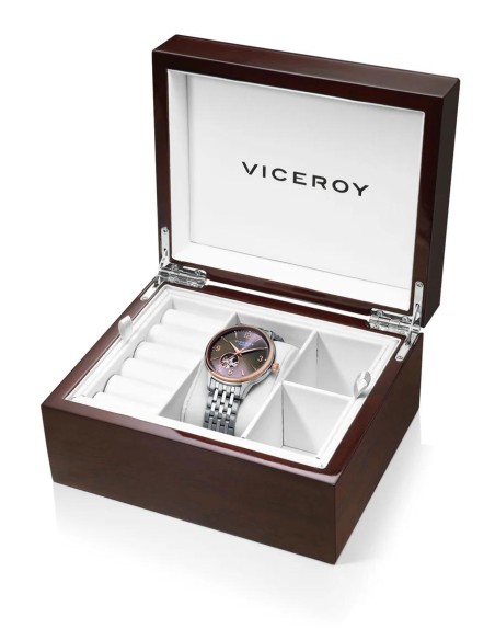 RELOJ HOMBRE AUTOMÁTICO ACERO IP ROSA