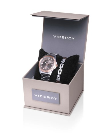PACK RELOJ HOMBRE ACERO IP ROSA REF. 401395-15