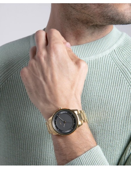 RELOJ HOMBRE ACERO IP DORADO REF. 401389-16