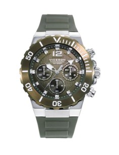 RELOJ HOMBRE CRONO ACERO IP VERDE 45005-65