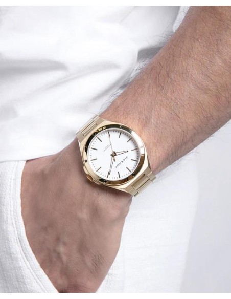 RELOJ HOMBRE ACERO IP DORADO 41141-07