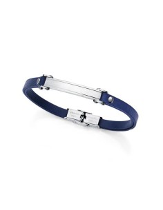 PULS ACERO Y PIEL AZUL SR FASHION