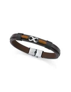 PULS ACERO Y PIEL MARRON Y NEGRA SR FASHION