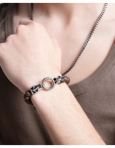 Collar de cadena en acero para hombre 2