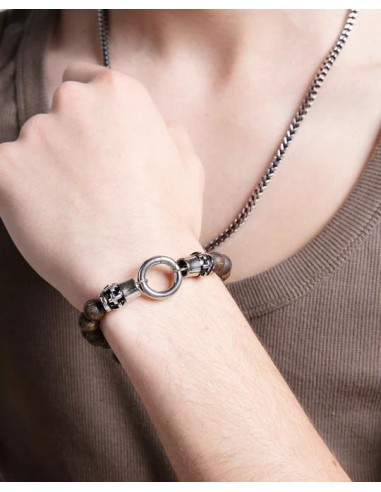 Collar de cadena en acero para hombre