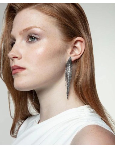 Pendientes de mujer de acero conjunto de cadenas