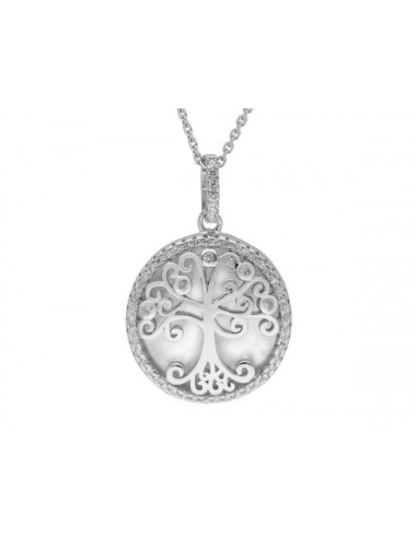 Gargantila mujer Árbol de la Vida Plata Circonitas