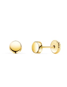 18K PENDIENTES BEBÉ ORO AMARILLO REDONDOS