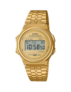 RELOJ CASIO VINTAGE ROUND DIGITAL DORADO 