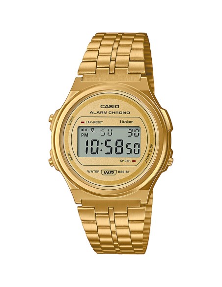 RELOJ CASIO VINTAGE ROUND DIGITAL DORADO