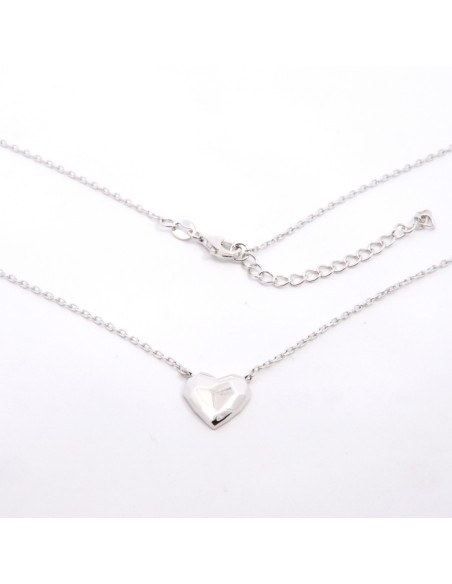 Gargantilla para mujer corazón forma plata