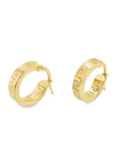 Pendientes para mujer aro versace plata chapada 