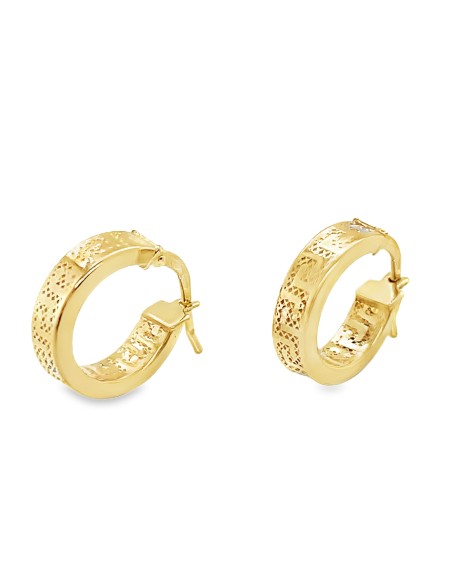 Pendientes para mujer aro versace plata chapada 