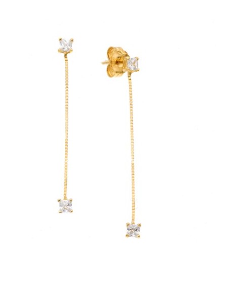 PENDIENTES LUCE ORO Y CIRCONITAS 9K