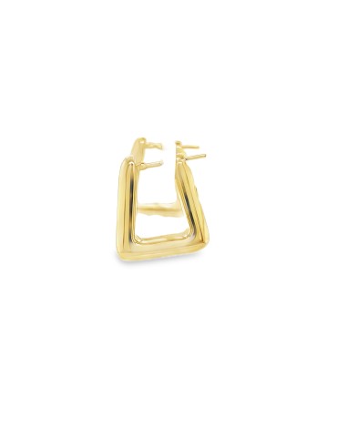 Pendientes para mujer pequeños geométricos de oro 