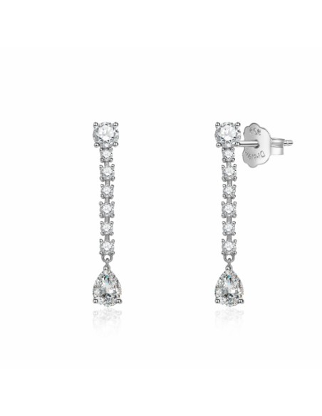 Pendientes para mujer largos circonitas