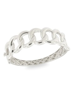 PULSERA RÍGIDA CADENA PLATA DE 1ª LEY