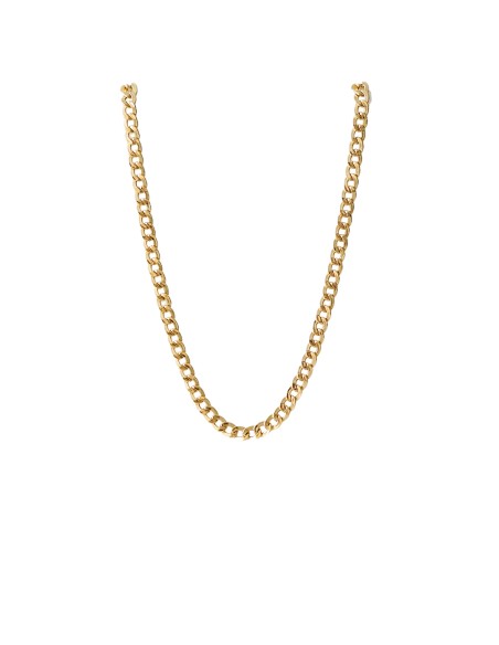 Cadena para Hombre Malla Barbada oro de 18k