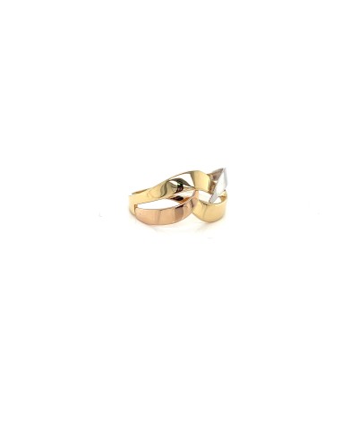 ANILLO TRICOLOR ONA ORO DE 18K
