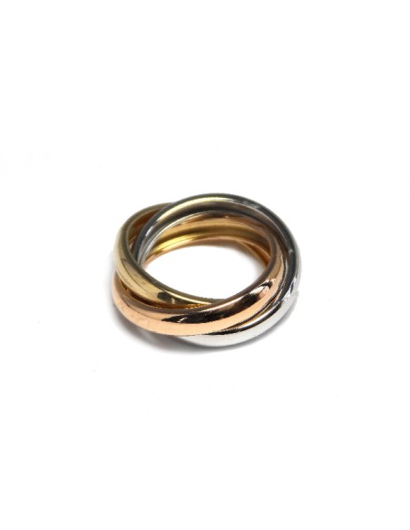 ANILLO TRICOLOR ORO DE 18K