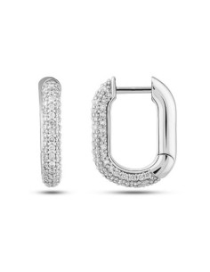 0,83ct- PENDIENTES ARO DIAMANTES ORO BL 18K