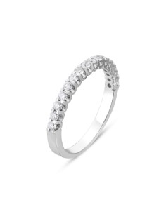 0,42ct- ANILLO DIAMANTES ORO BL 18K