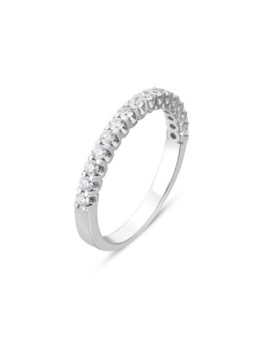 0,42ct- ANILLO DIAMANTES ORO BL 18K